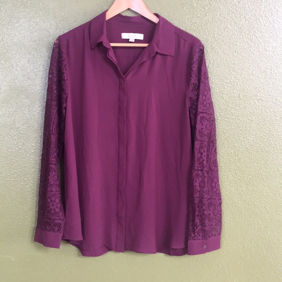 LOFT Tops - LOFT purple blouse